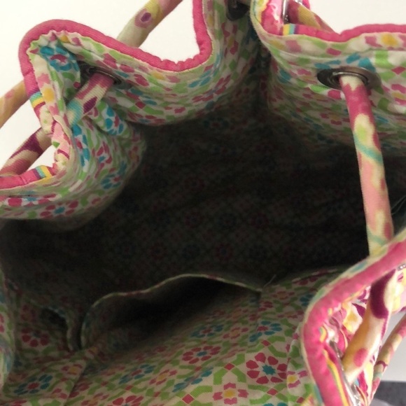 Vera Bradley Capri Melon Drawstring Backpack - Picture 3 of 8